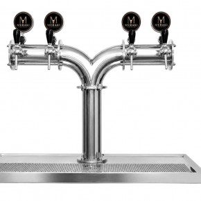 Chopeira Torre Y (sendo de de 3 a 4 vias)  em Aço Inox para Chopp | Alta Qualidade | Área Gourmet, Bar e Restaurante