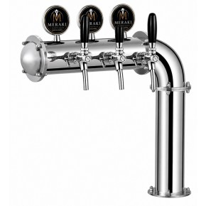 Chopeira  L (sendo de de 3 a 5 vias) em Aço Inox para Chopp | Alta Qualidade | Área Gourmet, Bar e Restaurante