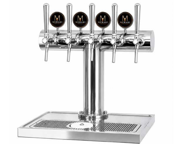 Chopeira Torre T com 3 vias em Aço Inox para Chopp | Alta Qualidade | Área Gourmet, Bar e Restaurante Chopeira Torre T com 3 vias em Aço Inox para Chopp | Alta Qualidade | Área Gourmet, Bar e Restaurante